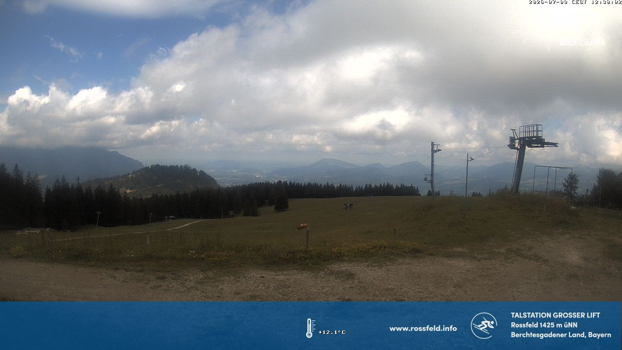 Archiv Foto Webcam Skigebiet Rossfeld: Großer Lift