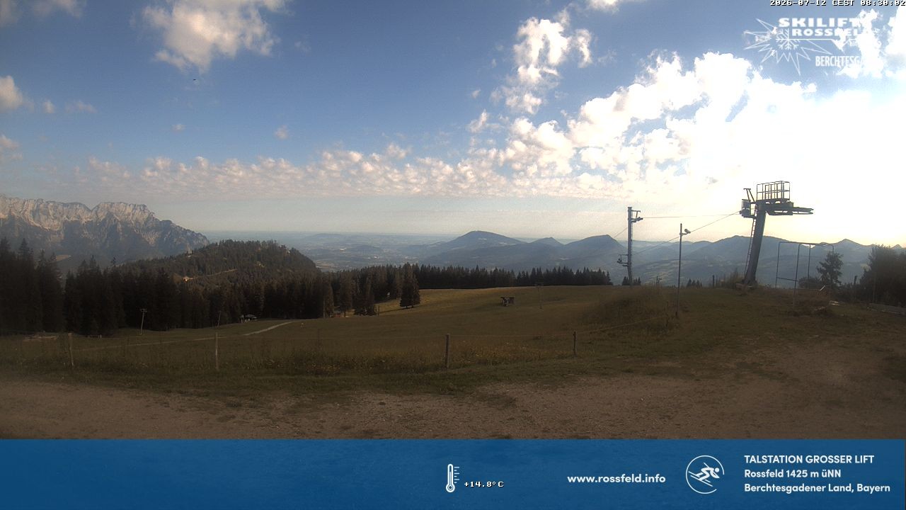 Archived image Webcam Rossfeld ski resort: Großer lift T-Bar