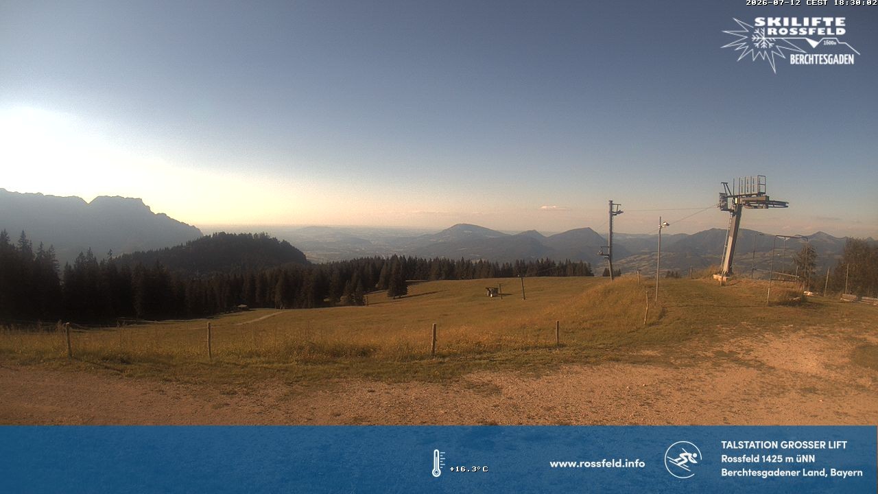 Archiv Foto Webcam Skigebiet Rossfeld: Großer Lift