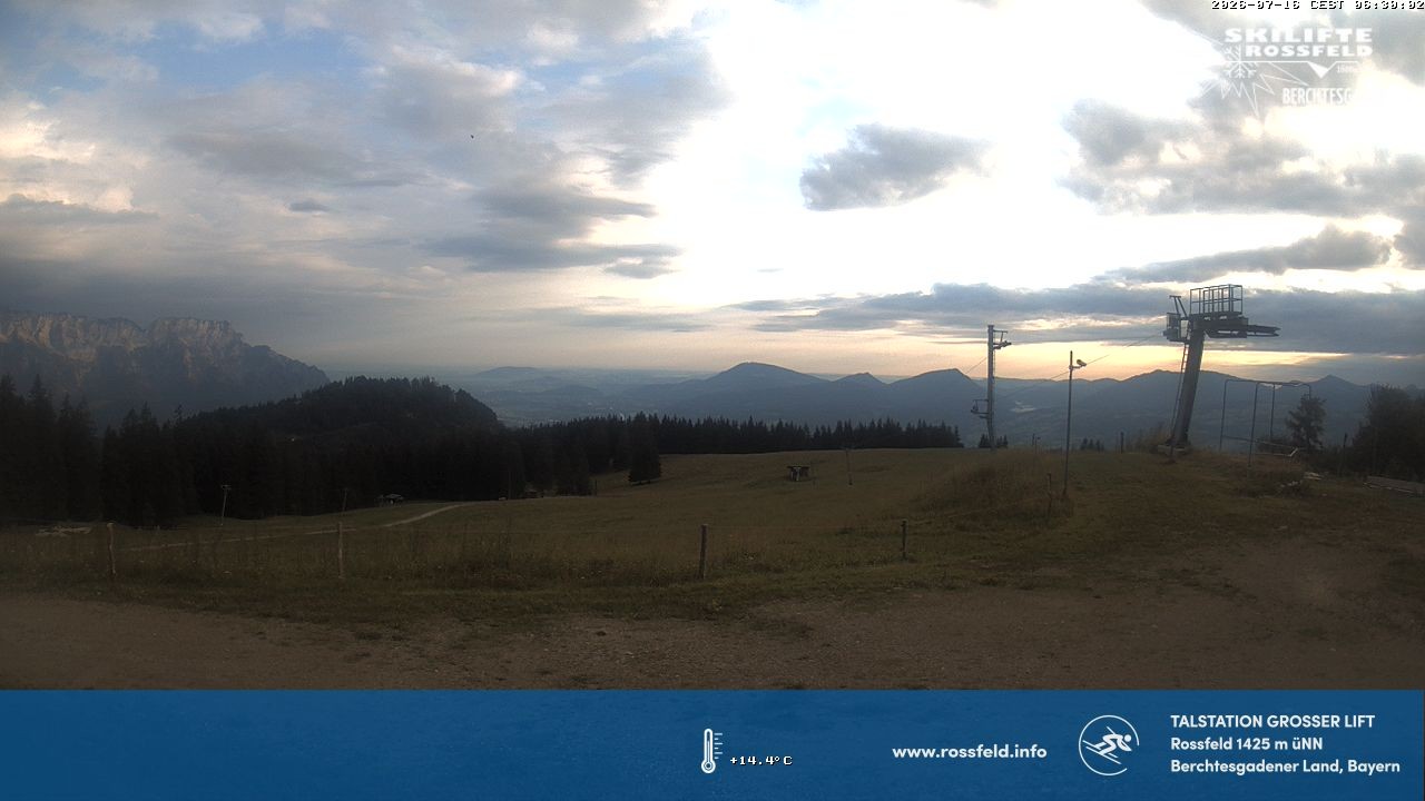 Archived image Webcam Rossfeld ski resort: Großer lift T-Bar