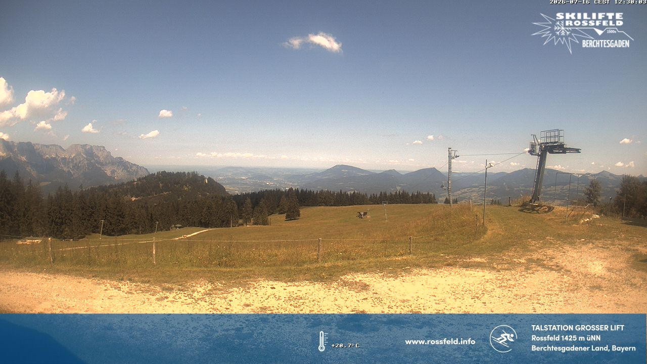Archived image Webcam Rossfeld ski resort: Großer lift T-Bar