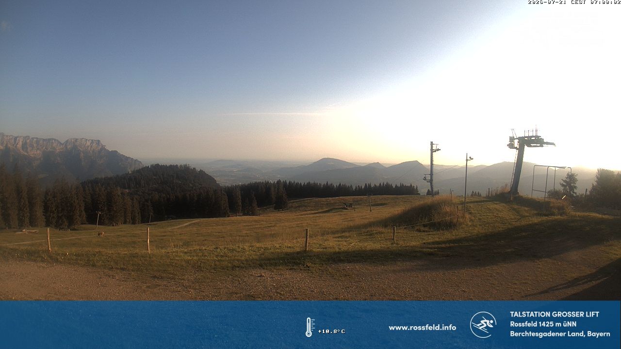 Archiv Foto Webcam Skigebiet Rossfeld: Großer Lift
