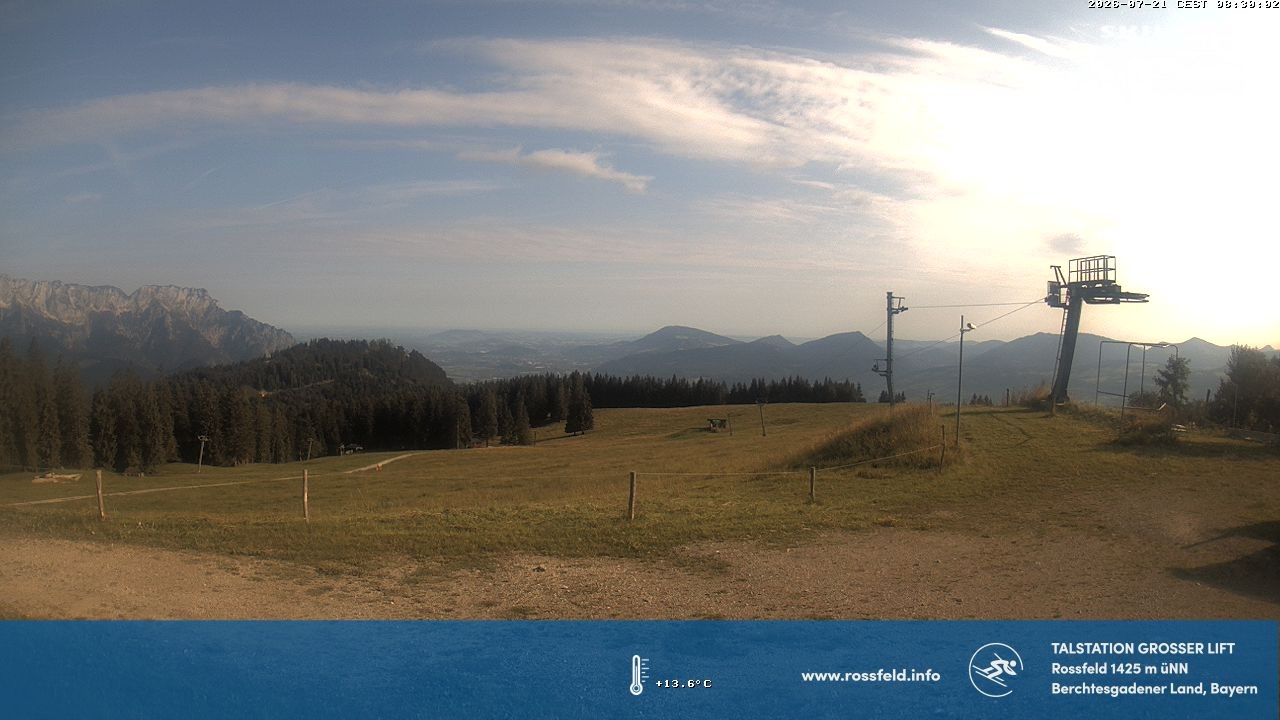 Archiv Foto Webcam Skigebiet Rossfeld: Großer Lift