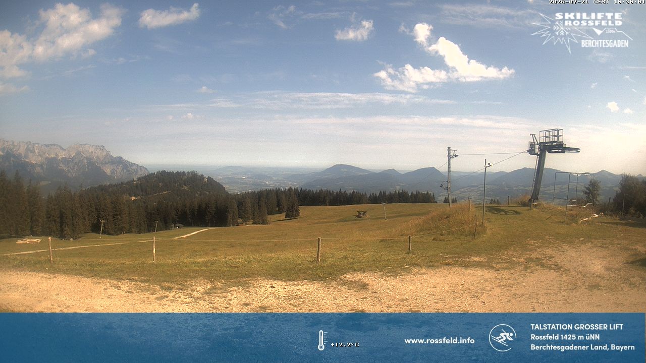 Archiv Foto Webcam Skigebiet Rossfeld: Großer Lift