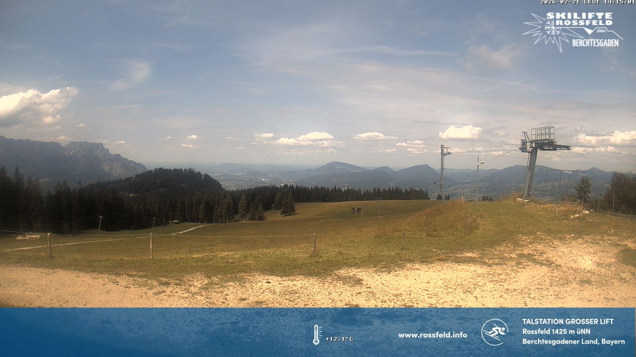 Archiv Foto Webcam Skigebiet Rossfeld: Großer Lift