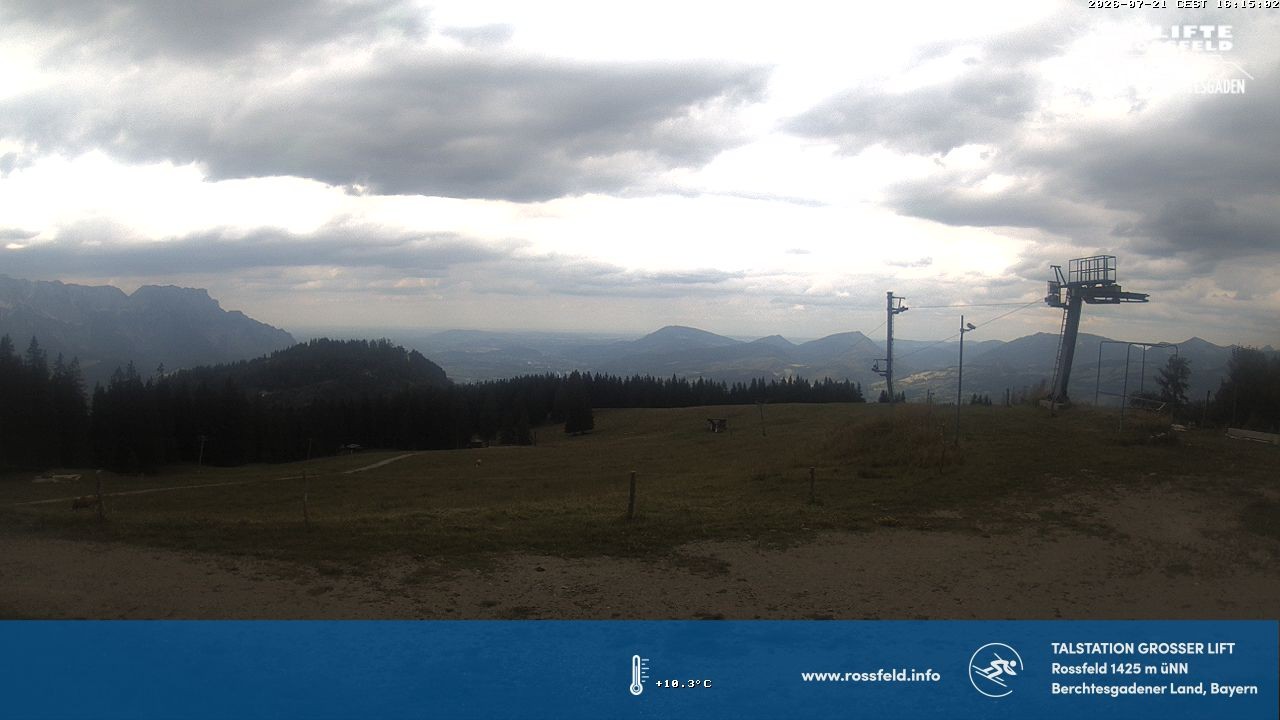 Archiv Foto Webcam Skigebiet Rossfeld: Großer Lift
