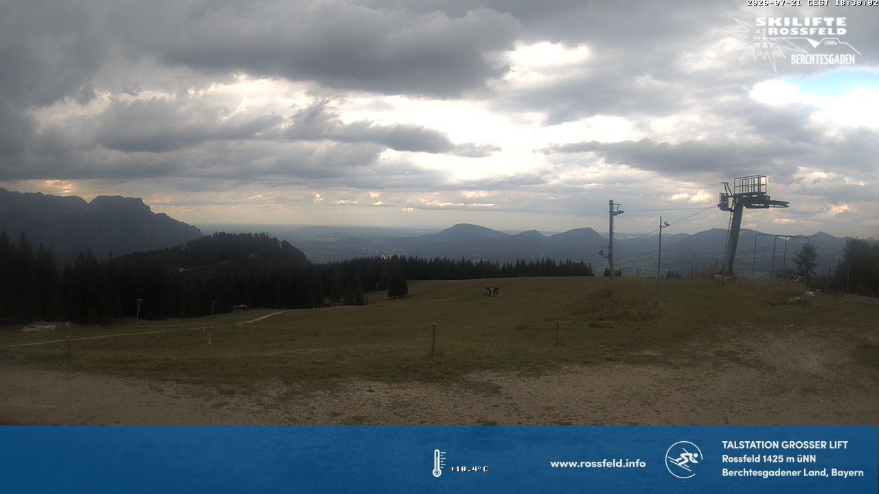 Archiv Foto Webcam Skigebiet Rossfeld: Großer Lift