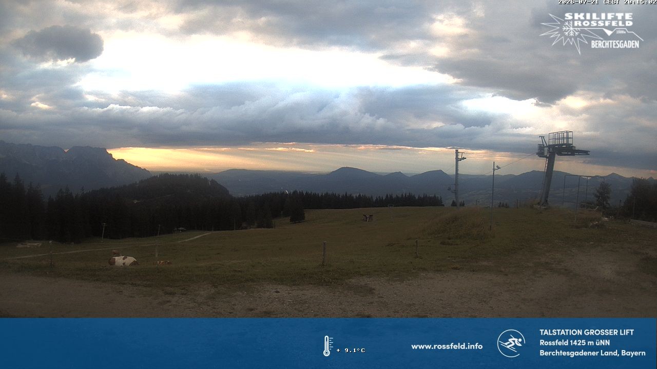 Archiv Foto Webcam Skigebiet Rossfeld: Großer Lift