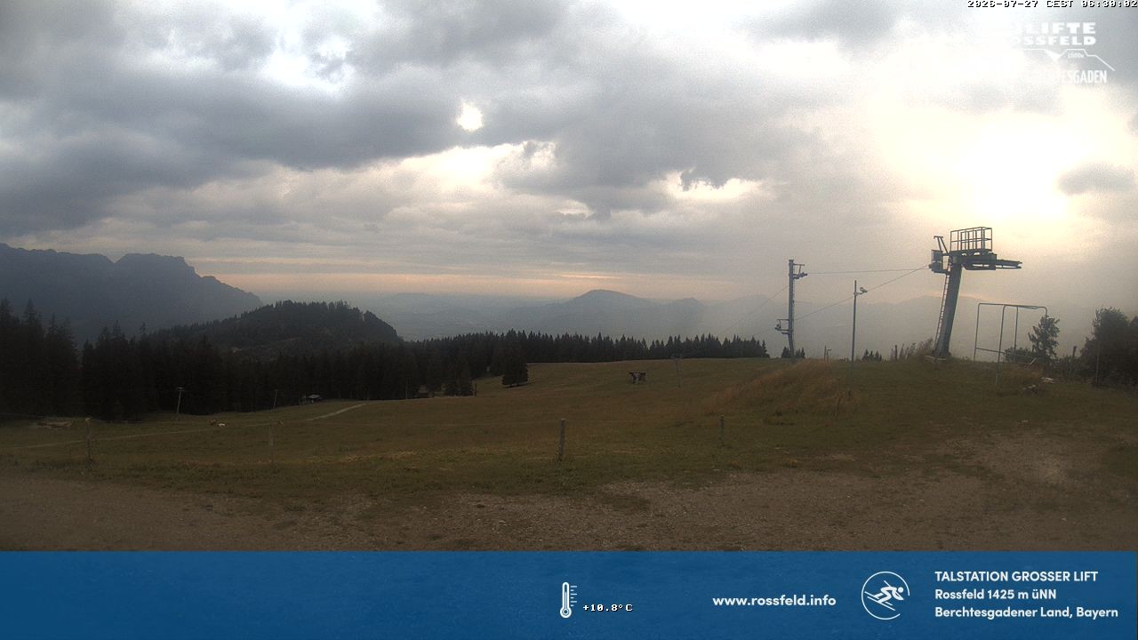 Archiv Foto Webcam Skigebiet Rossfeld: Großer Lift