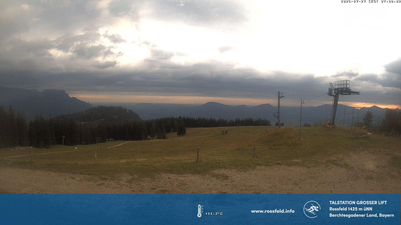 Archiv Foto Webcam Skigebiet Rossfeld: Großer Lift