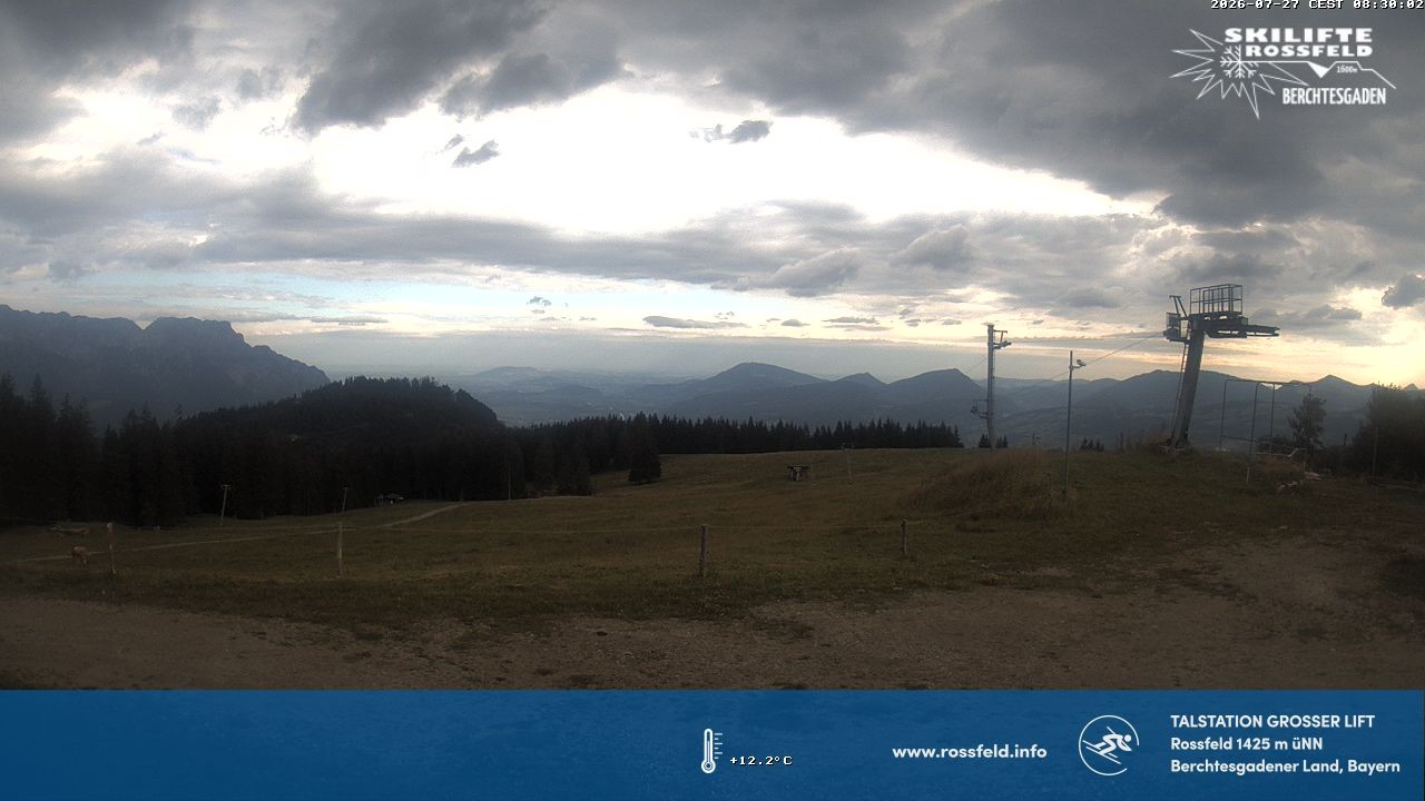 Archiv Foto Webcam Skigebiet Rossfeld: Großer Lift
