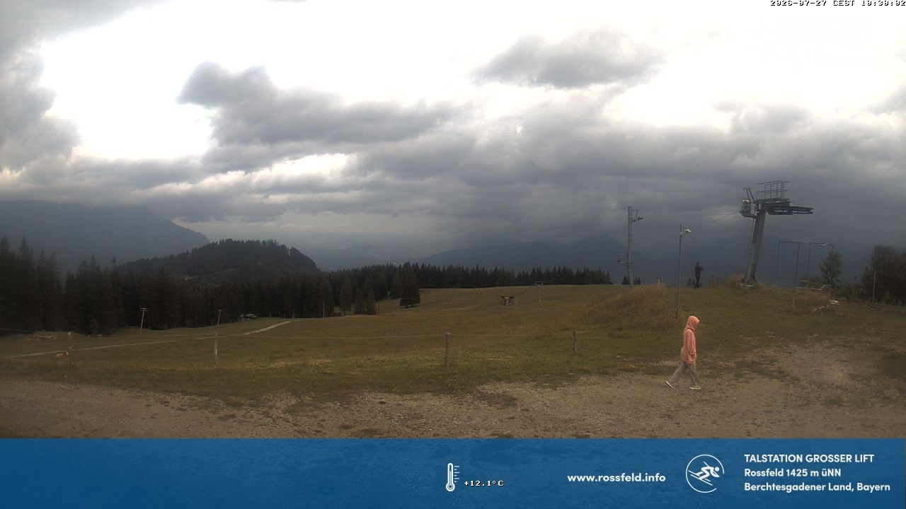 Archiv Foto Webcam Skigebiet Rossfeld: Großer Lift
