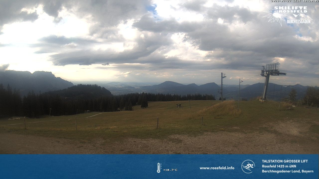 Archiv Foto Webcam Skigebiet Rossfeld: Großer Lift