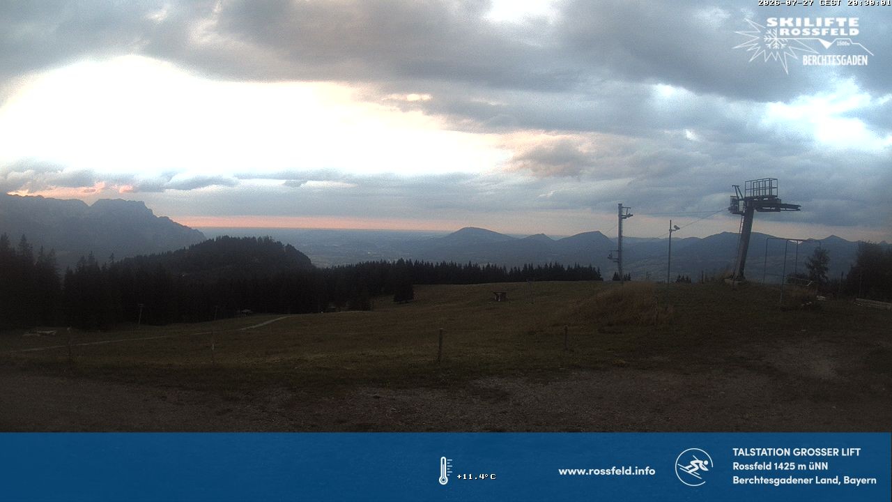 Archiv Foto Webcam Skigebiet Rossfeld: Großer Lift