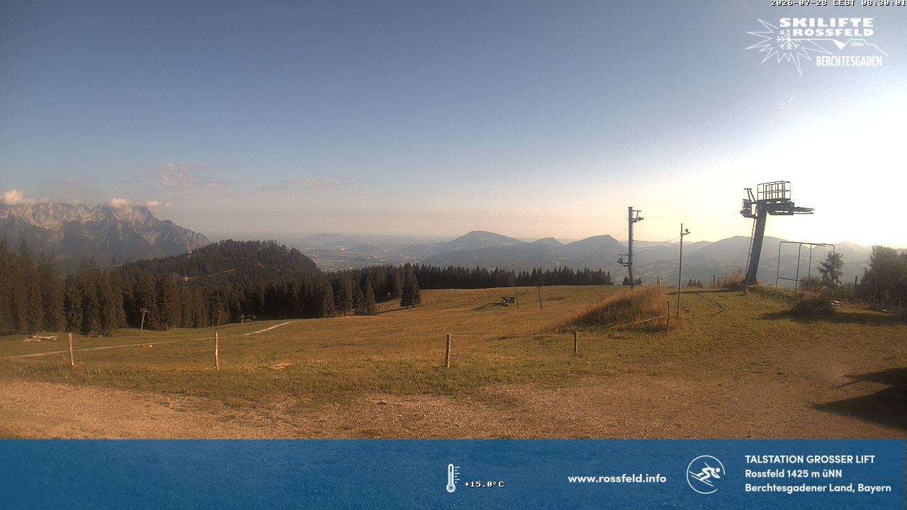 Archived image Webcam Rossfeld ski resort: Großer lift T-Bar