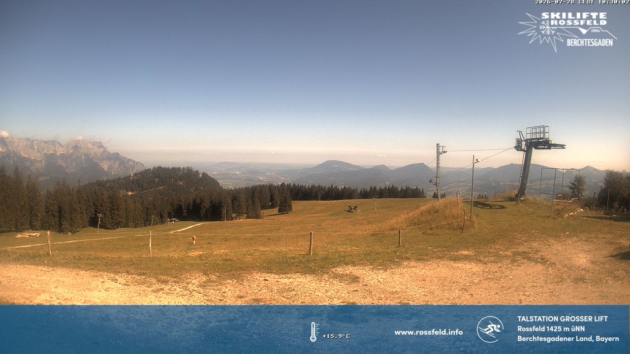 Archived image Webcam Rossfeld ski resort: Großer lift T-Bar