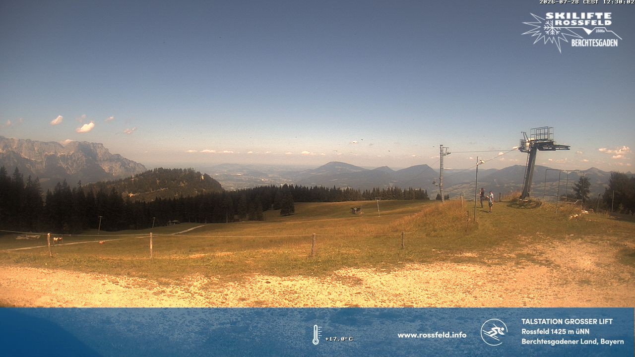 Archived image Webcam Rossfeld ski resort: Großer lift T-Bar