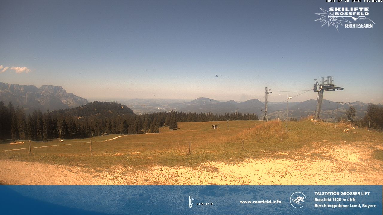 Archived image Webcam Rossfeld ski resort: Großer lift T-Bar
