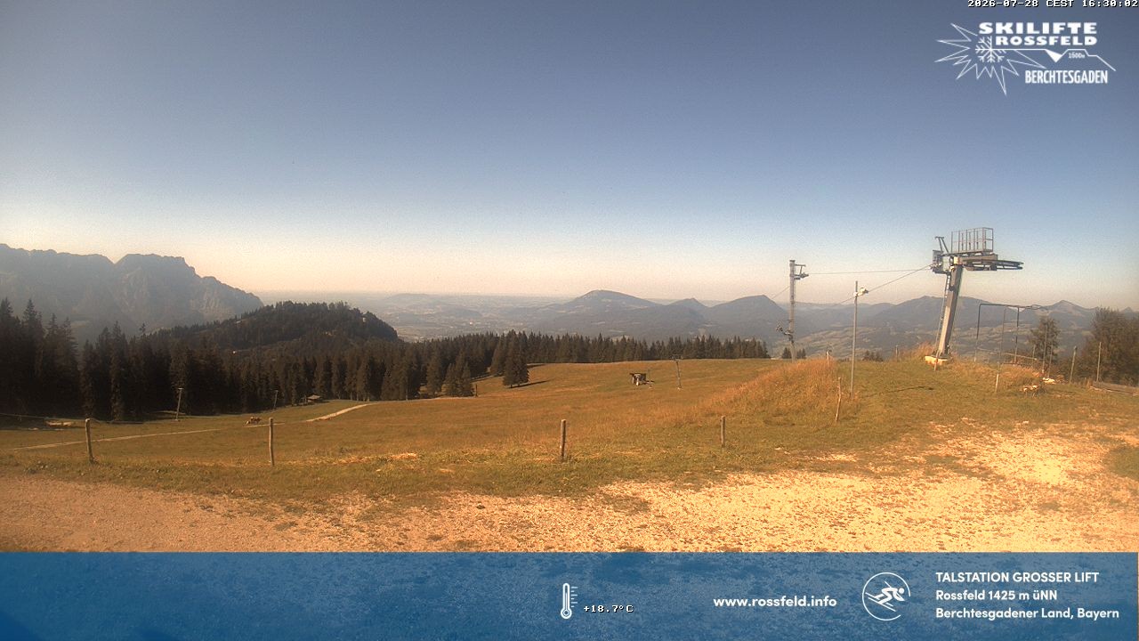 Archived image Webcam Rossfeld ski resort: Großer lift T-Bar