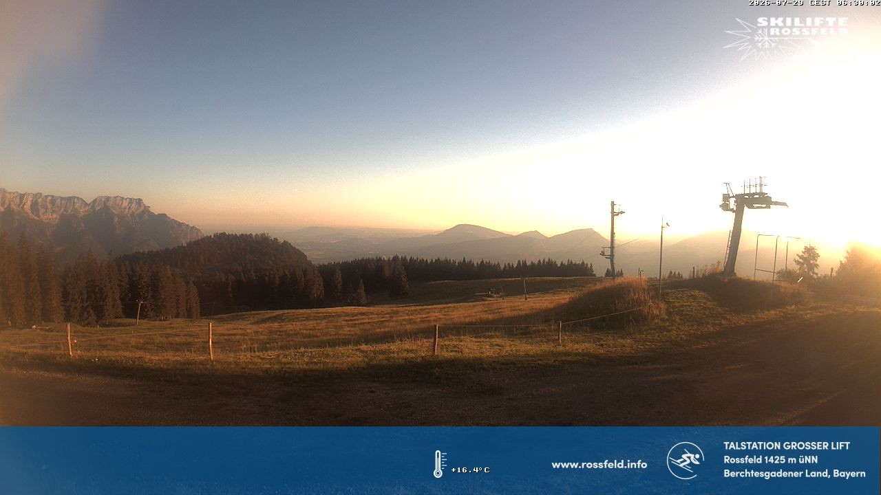 Archiv Foto Webcam Skigebiet Rossfeld: Großer Lift