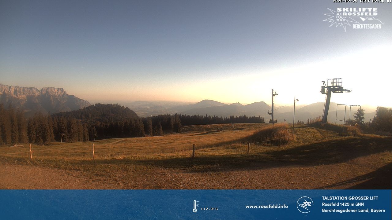 Archiv Foto Webcam Skigebiet Rossfeld: Großer Lift