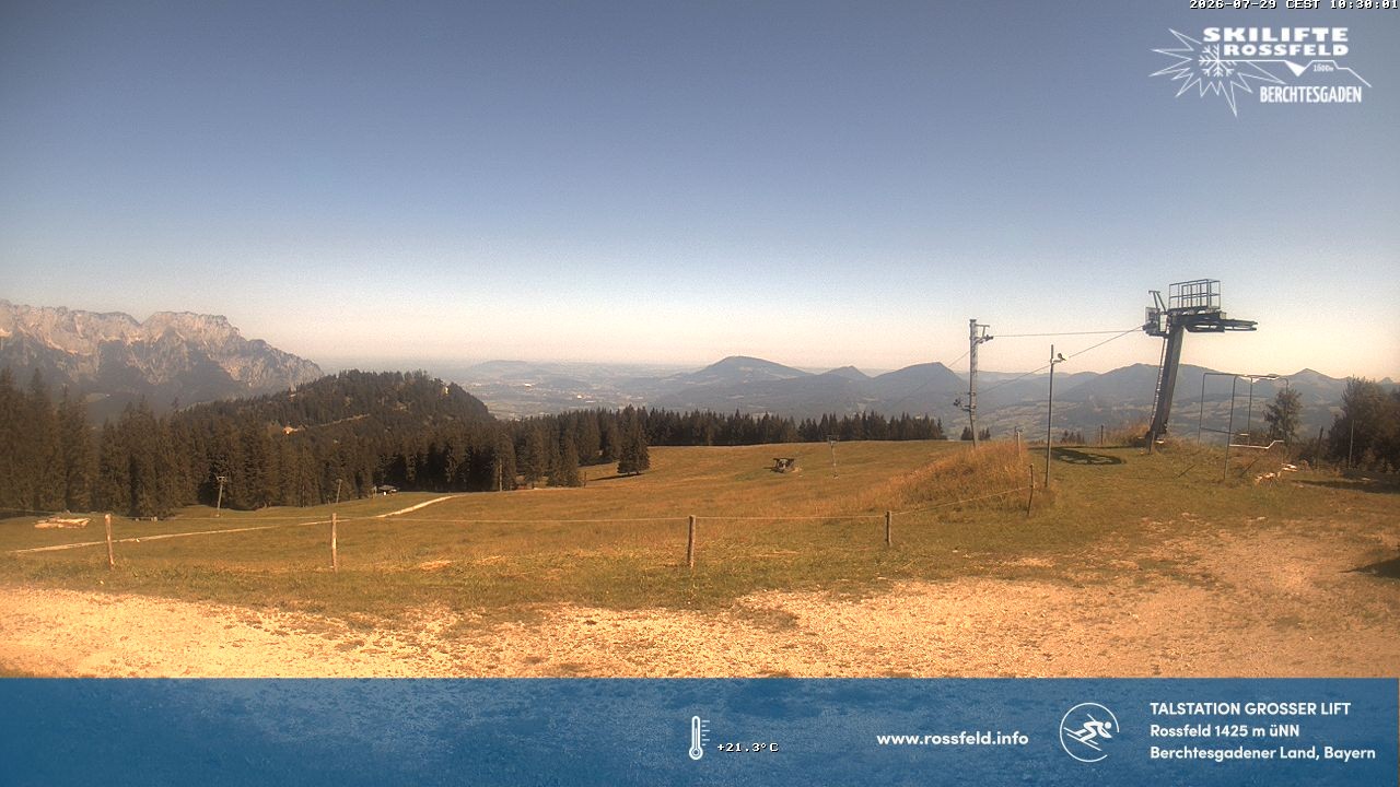 Archiv Foto Webcam Skigebiet Rossfeld: Großer Lift