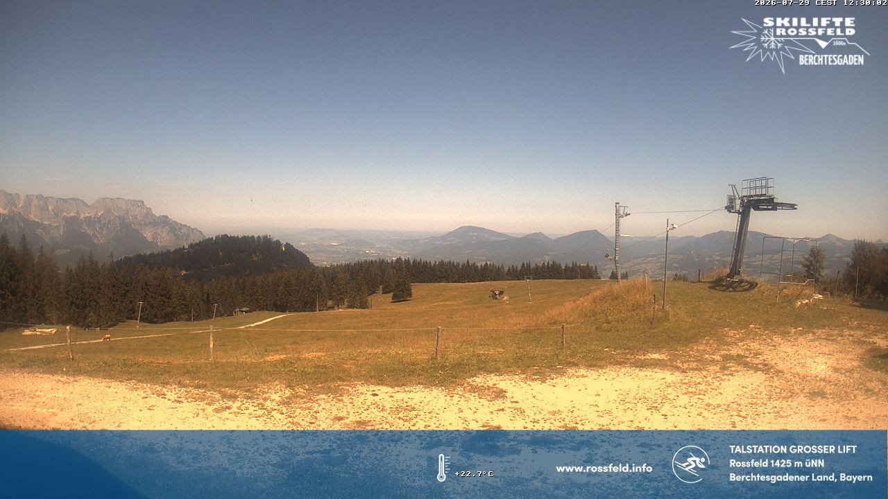 Archiv Foto Webcam Skigebiet Rossfeld: Großer Lift