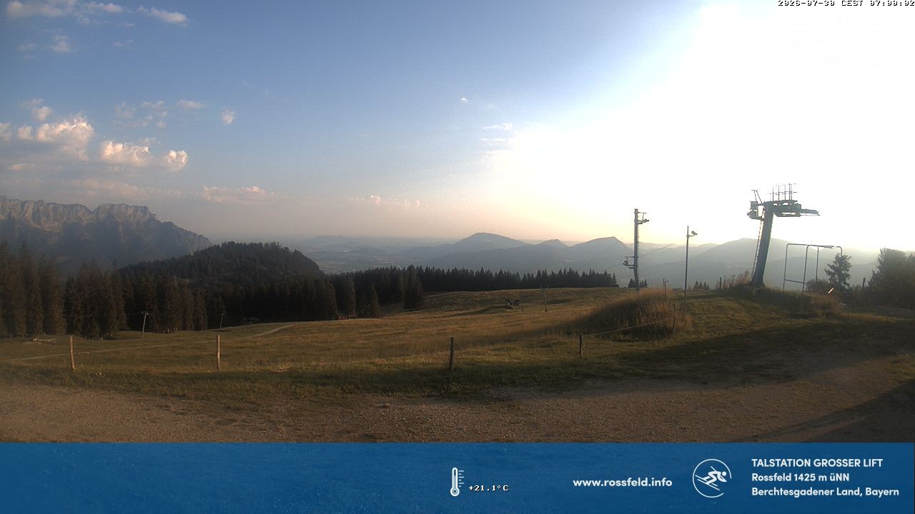 Archiv Foto Webcam Skigebiet Rossfeld: Großer Lift
