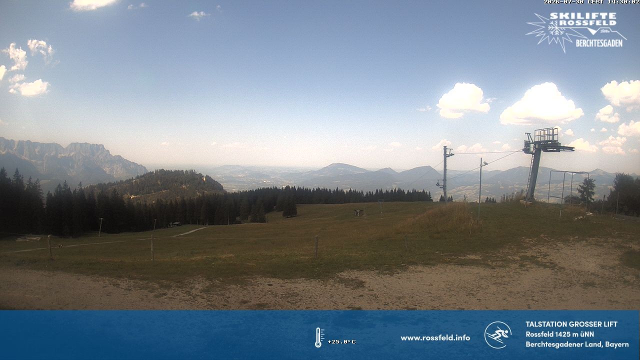Archiv Foto Webcam Skigebiet Rossfeld: Großer Lift
