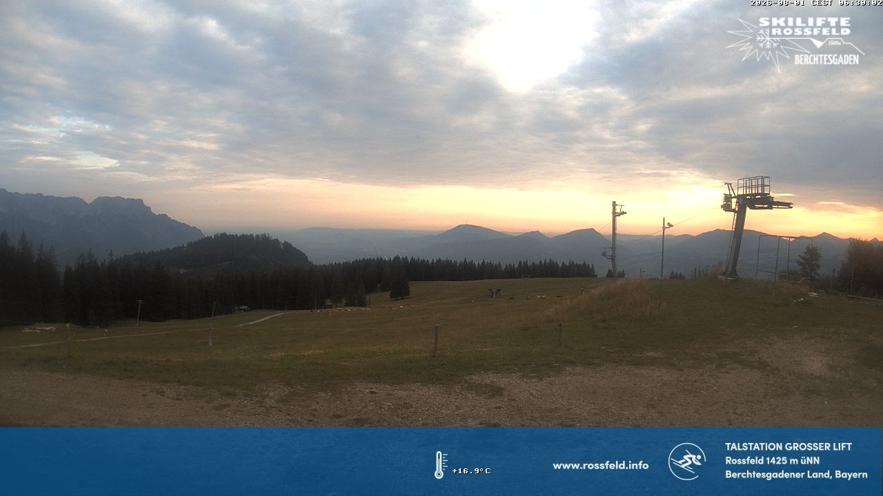 Archiv Foto Webcam Skigebiet Rossfeld: Großer Lift