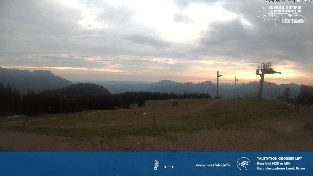 Archived image Webcam Rossfeld ski resort: Großer lift T-Bar