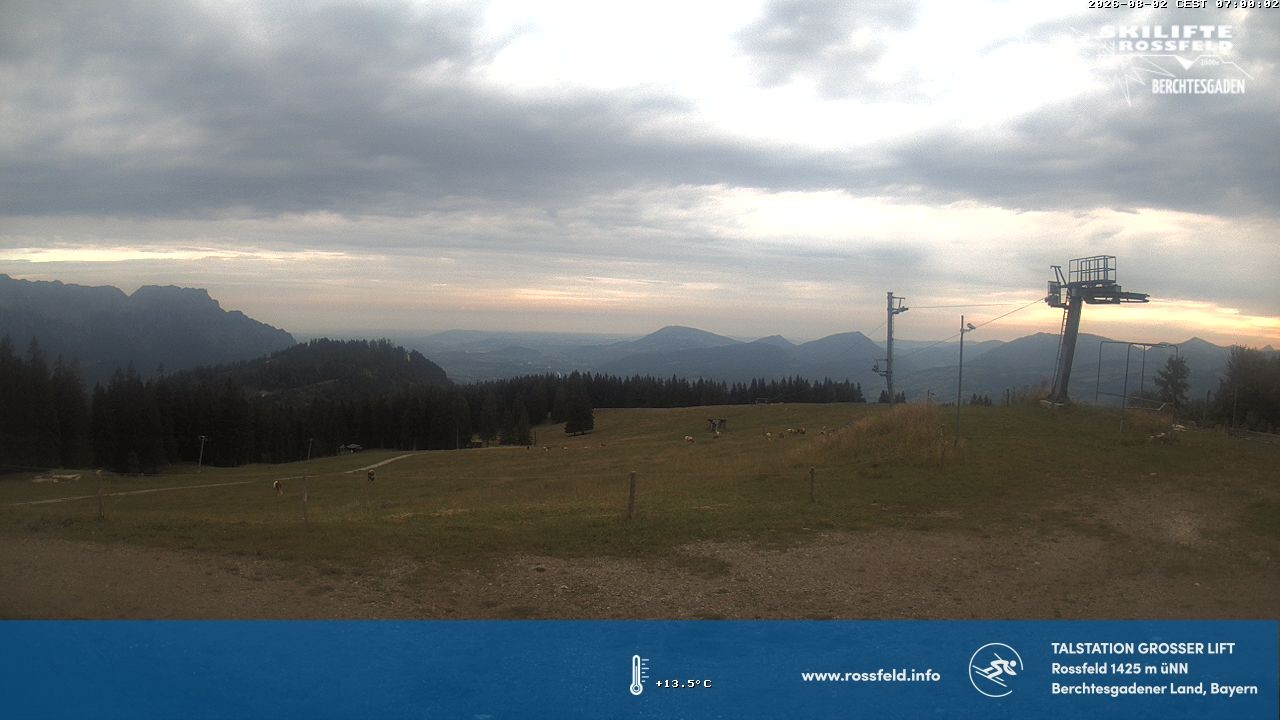 Archived image Webcam Rossfeld ski resort: Großer lift T-Bar