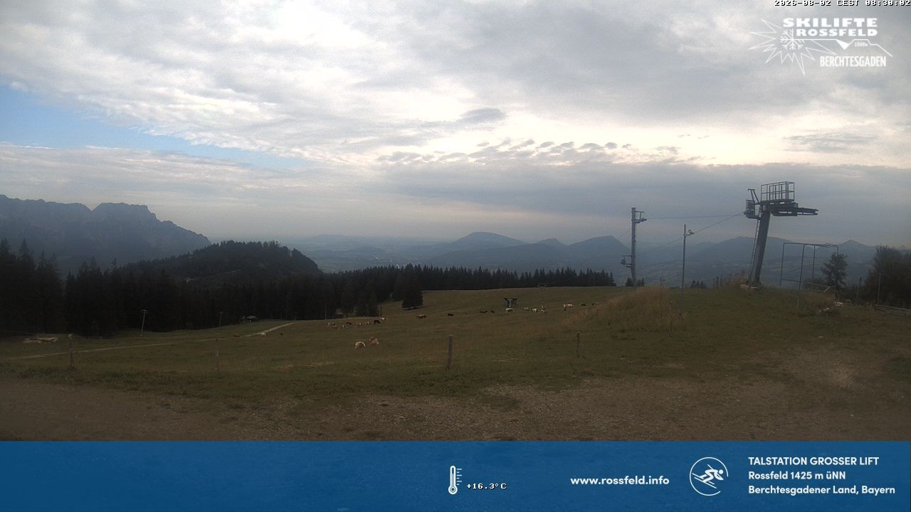 Archived image Webcam Rossfeld ski resort: Großer lift T-Bar