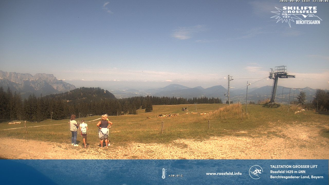 Archived image Webcam Rossfeld ski resort: Großer lift T-Bar