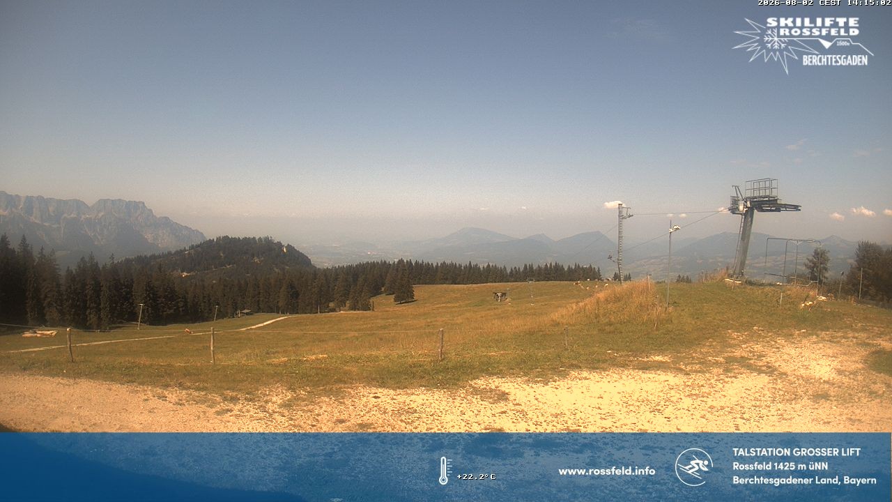 Archived image Webcam Rossfeld ski resort: Großer lift T-Bar