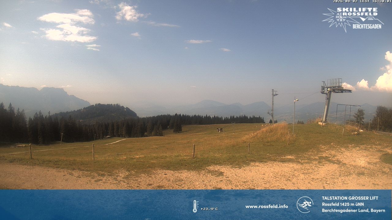 Archived image Webcam Rossfeld ski resort: Großer lift T-Bar