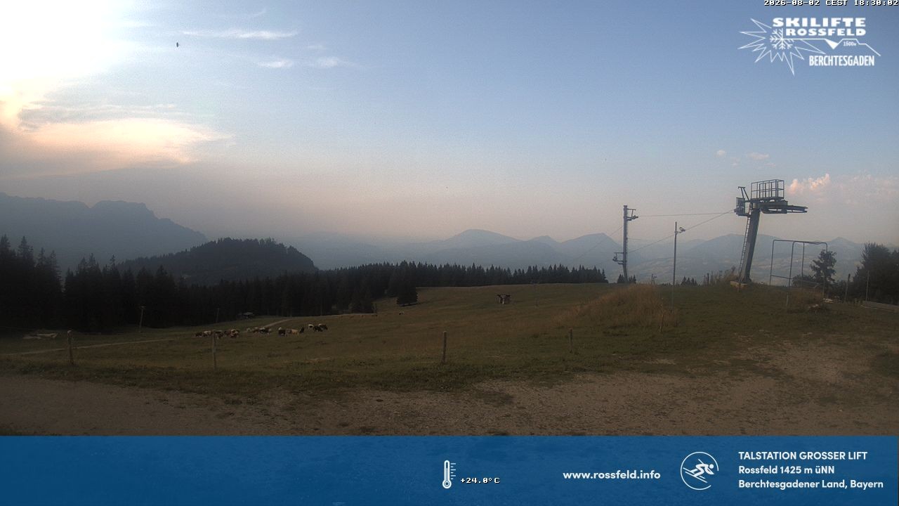 Archived image Webcam Rossfeld ski resort: Großer lift T-Bar