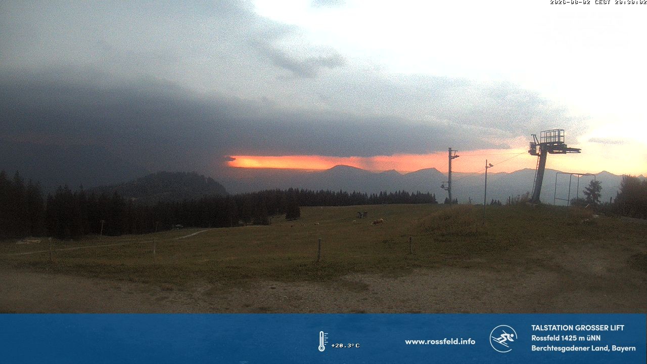 Archived image Webcam Rossfeld ski resort: Großer lift T-Bar