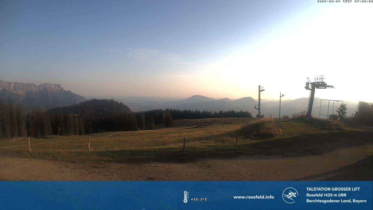 Archiv Foto Webcam Skigebiet Rossfeld: Großer Lift