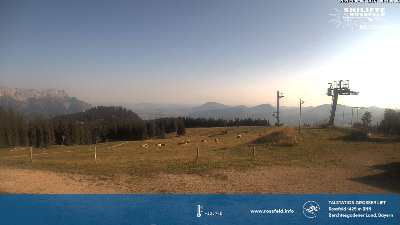 Archiv Foto Webcam Skigebiet Rossfeld: Großer Lift