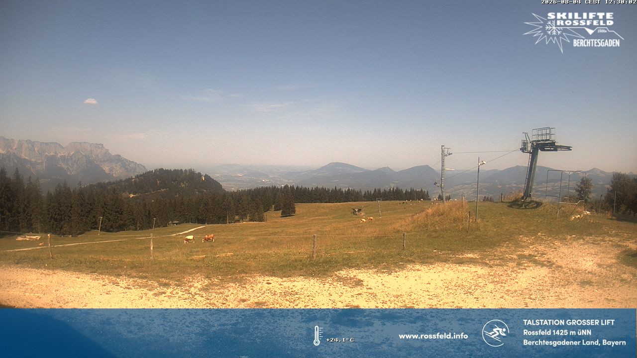 Archived image Webcam Rossfeld ski resort: Großer lift T-Bar