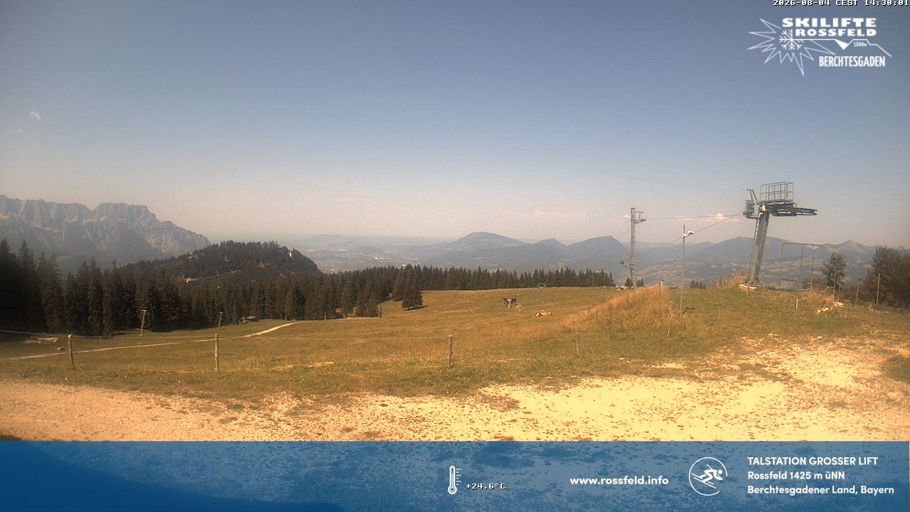 Archived image Webcam Rossfeld ski resort: Großer lift T-Bar