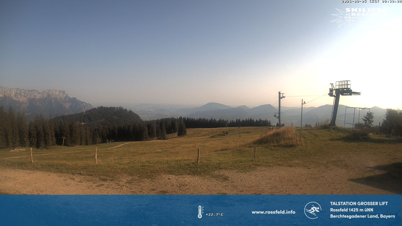 Archiv Foto Webcam Skigebiet Rossfeld: Großer Lift
