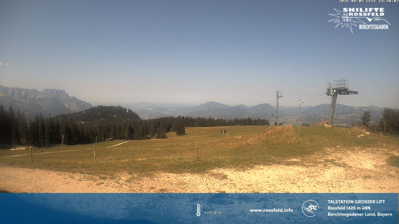 Archiv Foto Webcam Skigebiet Rossfeld: Großer Lift