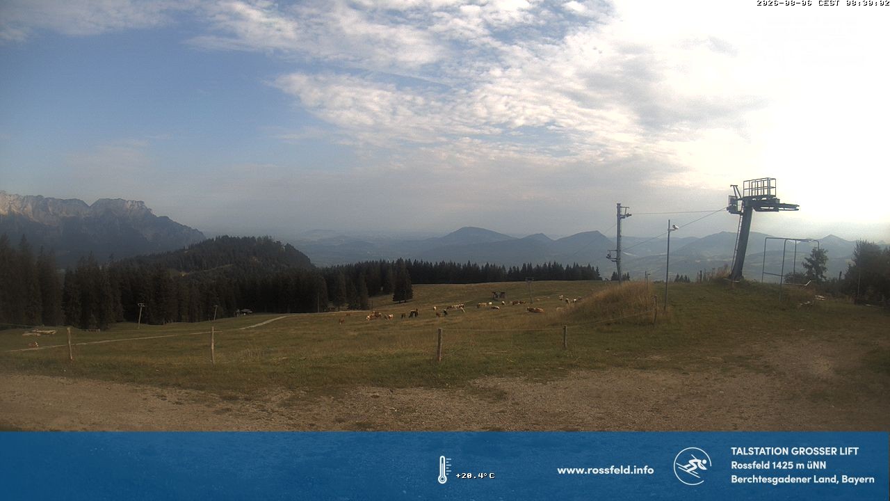 Archiv Foto Webcam Skigebiet Rossfeld: Großer Lift