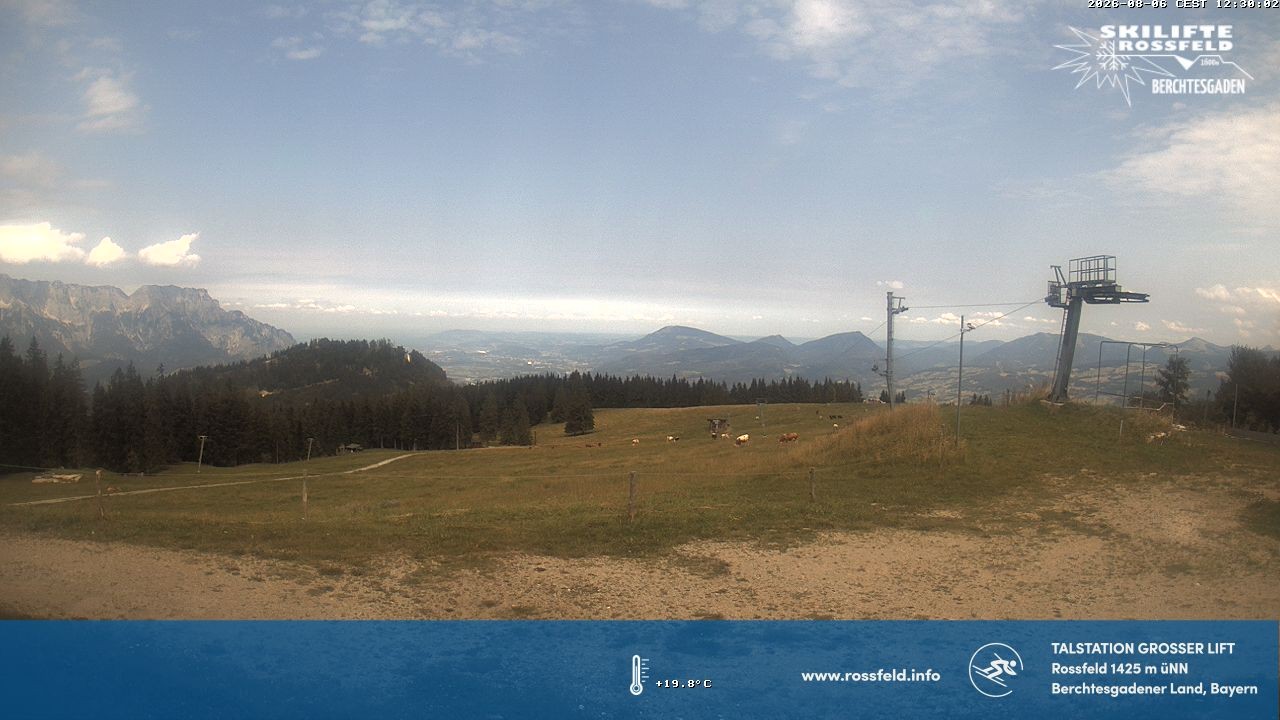 Archived image Webcam Rossfeld ski resort: Großer lift T-Bar