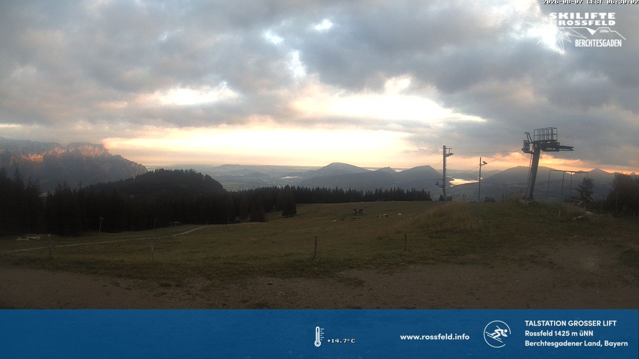Archiv Foto Webcam Skigebiet Rossfeld: Großer Lift