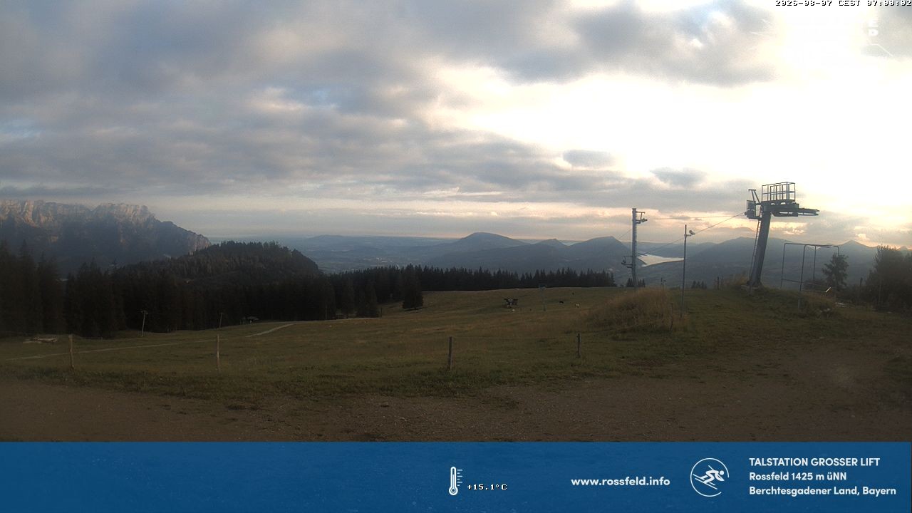 Archiv Foto Webcam Skigebiet Rossfeld: Großer Lift