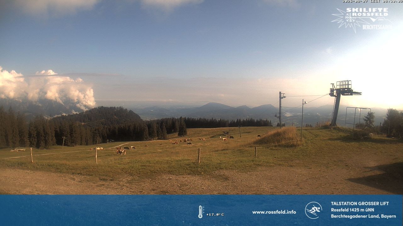 Archiv Foto Webcam Skigebiet Rossfeld: Großer Lift