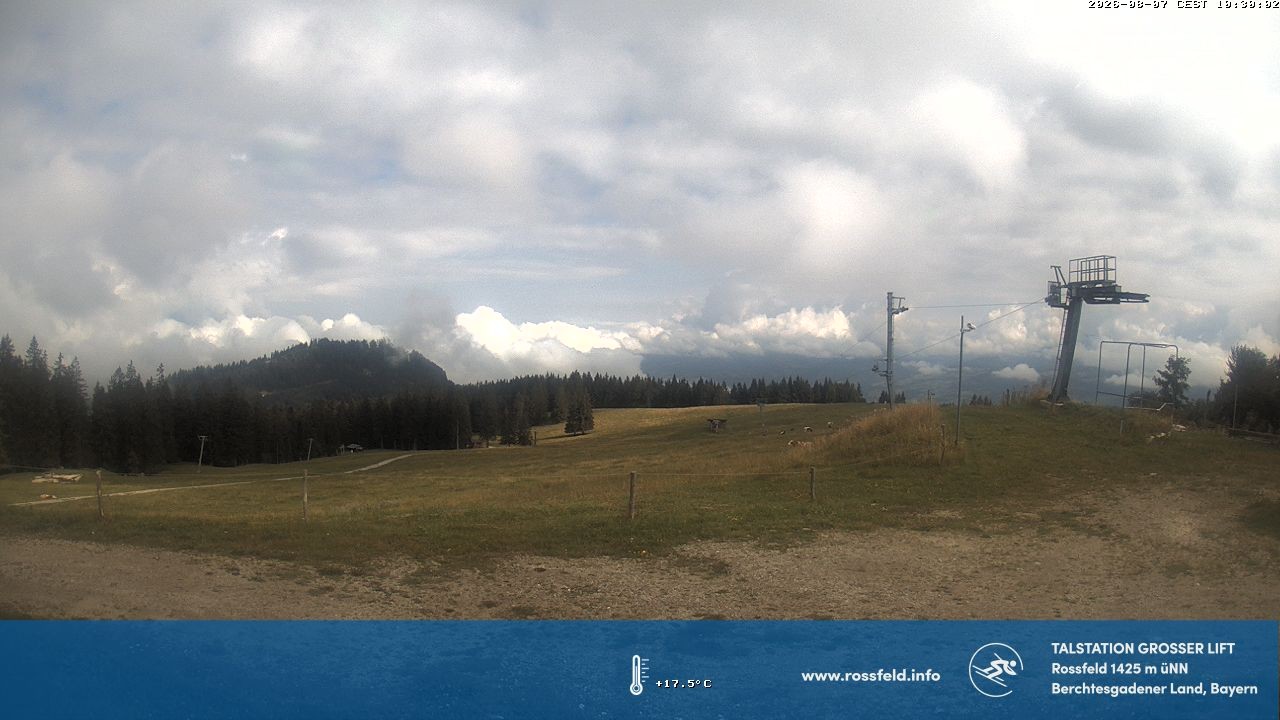 Archiv Foto Webcam Skigebiet Rossfeld: Großer Lift